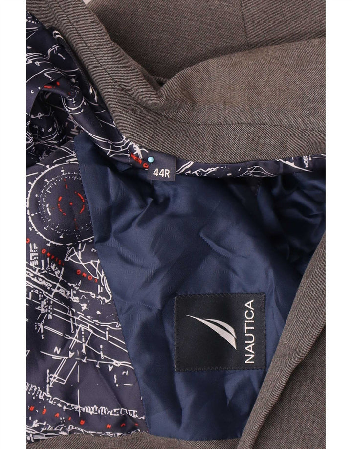 Nautica Herre 2-knaps blazerjakke UK 44 2XL Grå Polyester