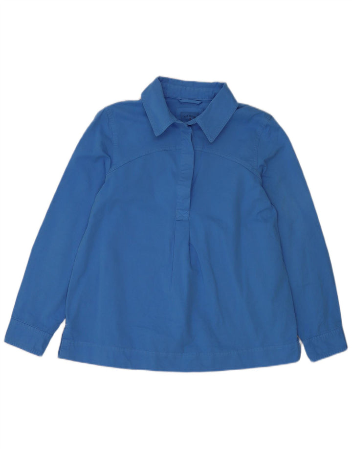 Joules Dame Oversized Pullover Shirt UK 10 Small Blue Cotton