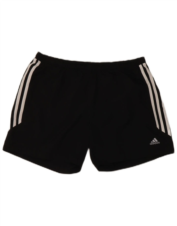 Adidas Womens Climalite Sports Shorts UK 10 Small Black Polyester