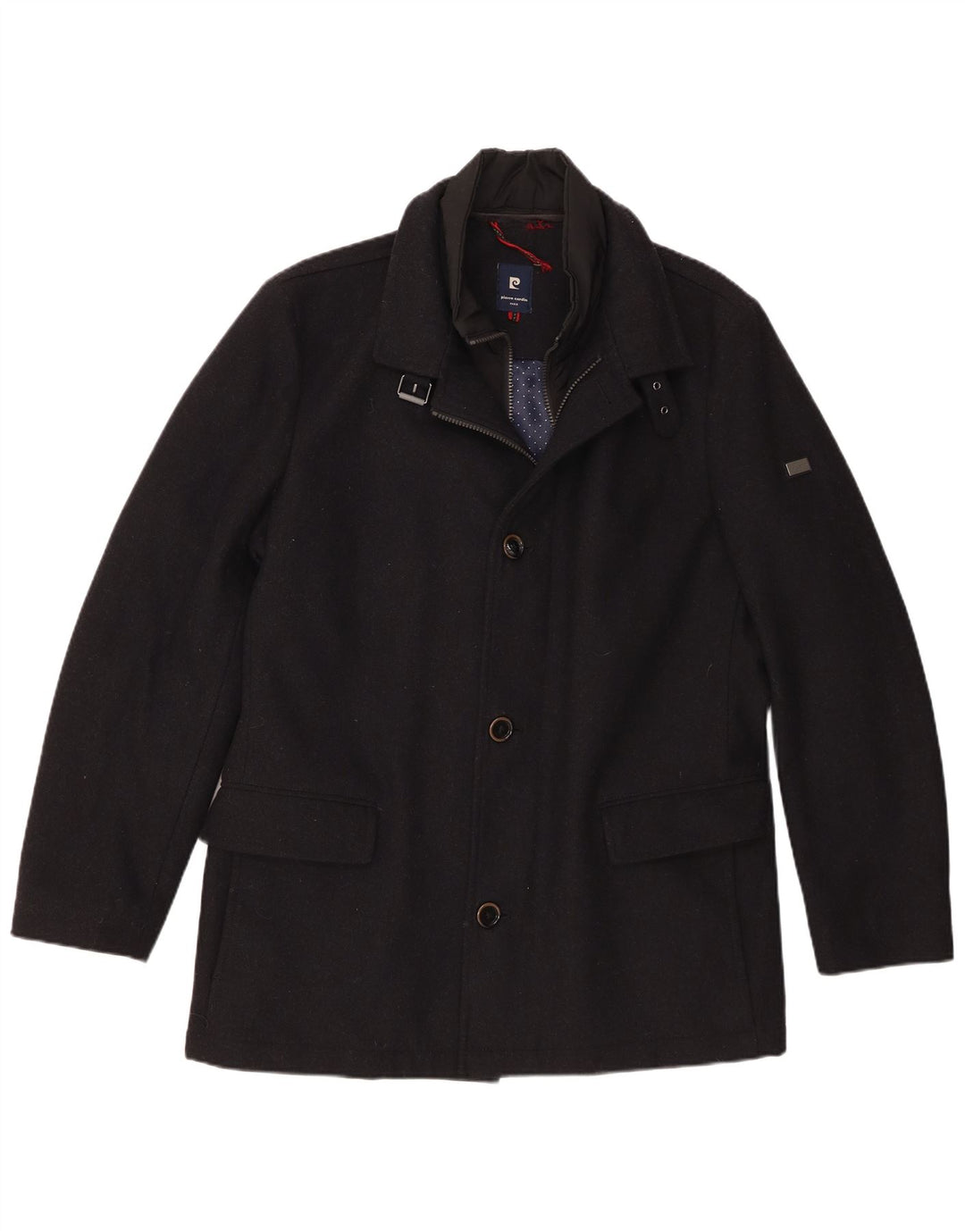 Pierre Cardin Herre Windbreaker Coat IT 50 Large Navy Blue Uld