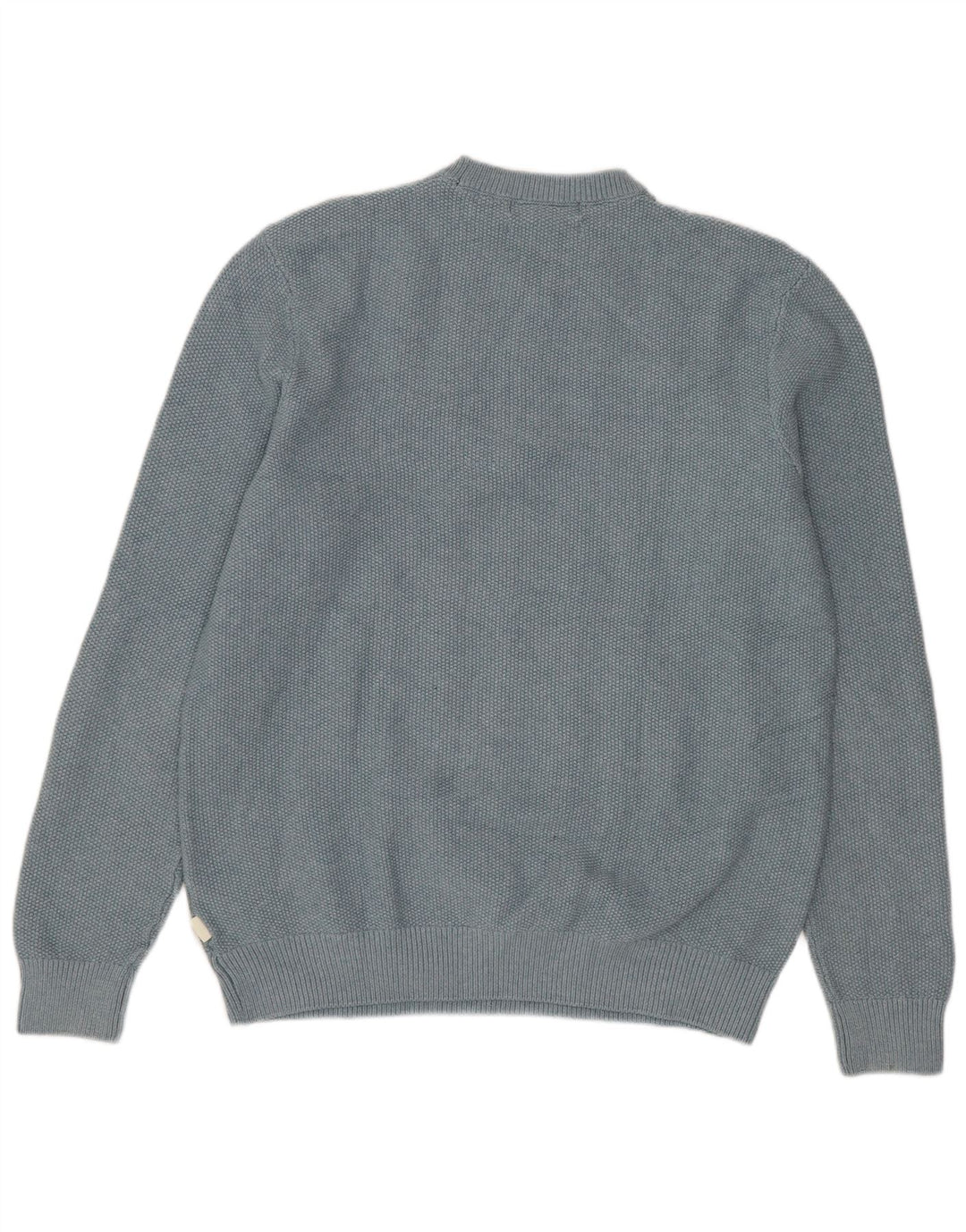 Marks & Spencer Herre sweater med rund hals, mellemblå polyester
