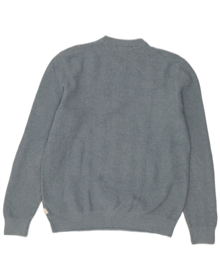 Marks & Spencer Herre sweater med rund hals, mellemblå polyester