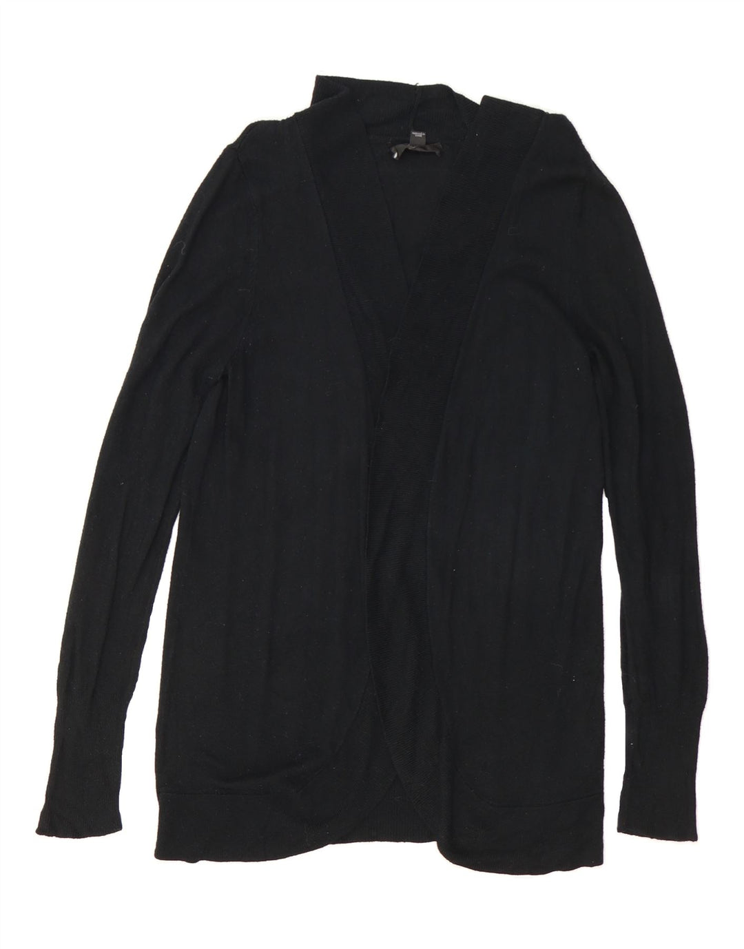 MOSSIMO Womens Open Cardigan Sweater UK 14 Large Black Nylon Vintage Mossimo and Second-Hand Mossimo from Messina Hembry 