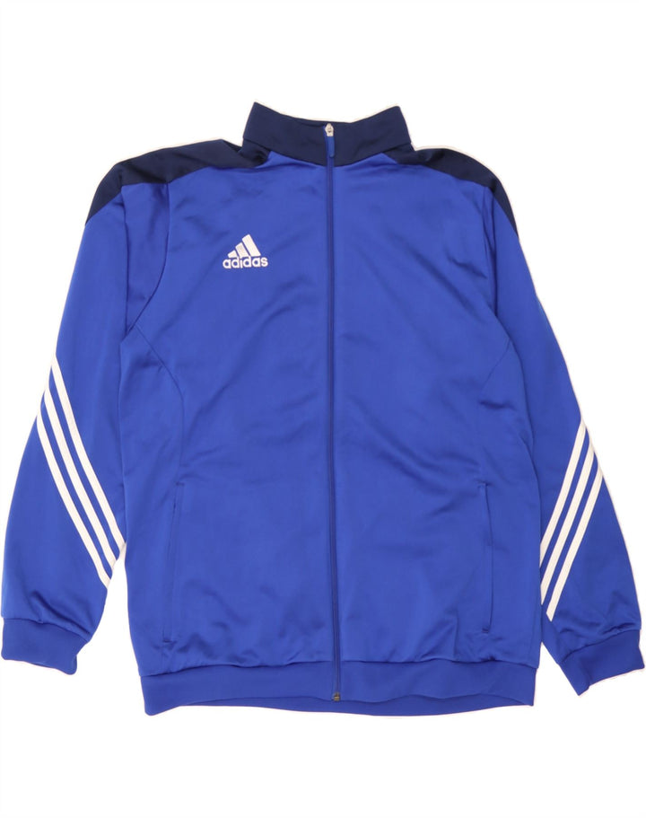 ADIDAS Mens Tracksuit Top Jacket XL Blue Colourblock Polyester Vintage Adidas and Second-Hand Adidas from Messina Hembry 