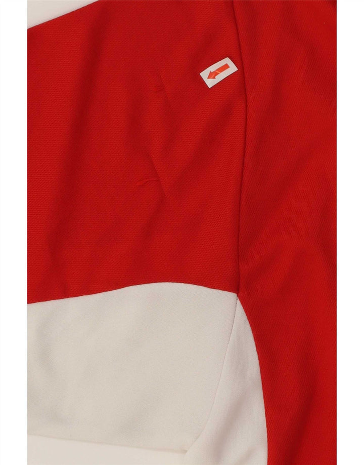 Lotto Herre Grafisk Polo Shirt XL Rød Colourblock Polyester