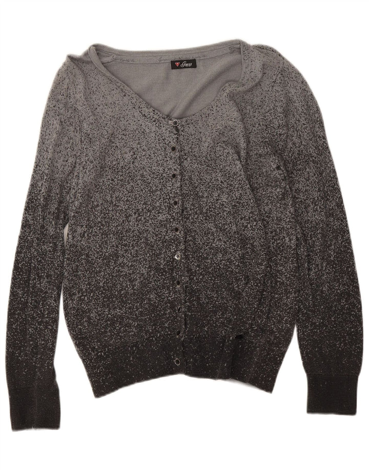 Guess dame cardigan sweater UK 12 Medium Grey Flecked Viscose