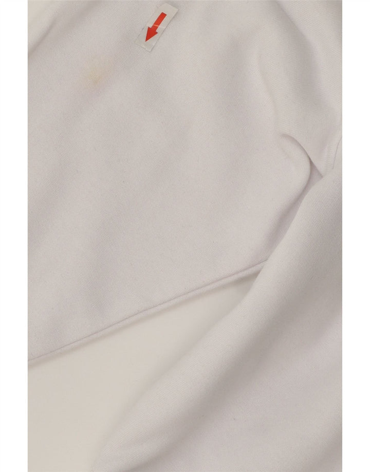 Tommy Hilfiger Dame Grafisk Sweatshirt Jumper UK 14 Medium White