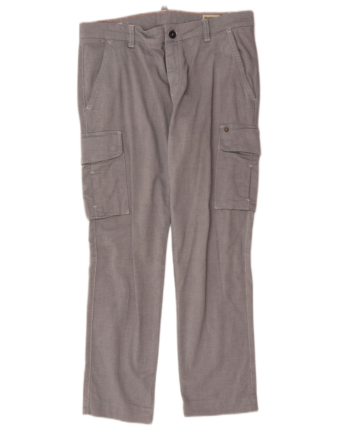 Mason's Straight Cargo Bukser IT 48 Medium W34 L28 Blå Bomuld