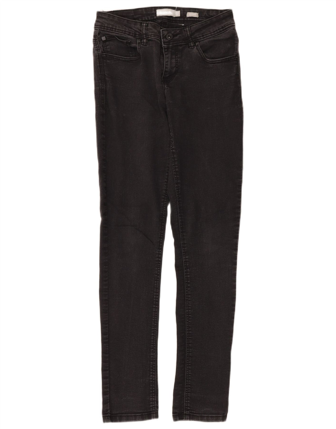 Bænk Dame Skinny Jeans W27 L32 Sort Bomuld