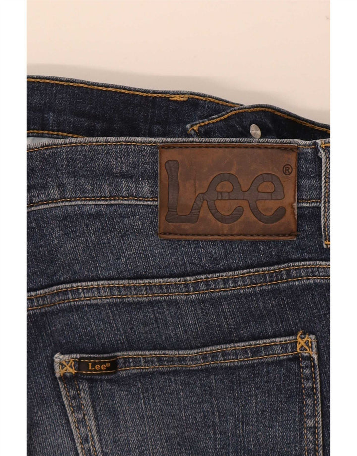 Lee Dame Powell Straight Jeans W28 L32 Marineblå Bomuld