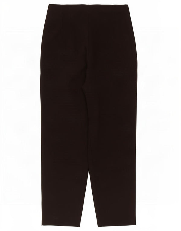 Zara Dame tilspidsede Casual Bukser Large W30 L26 Sort Polyester