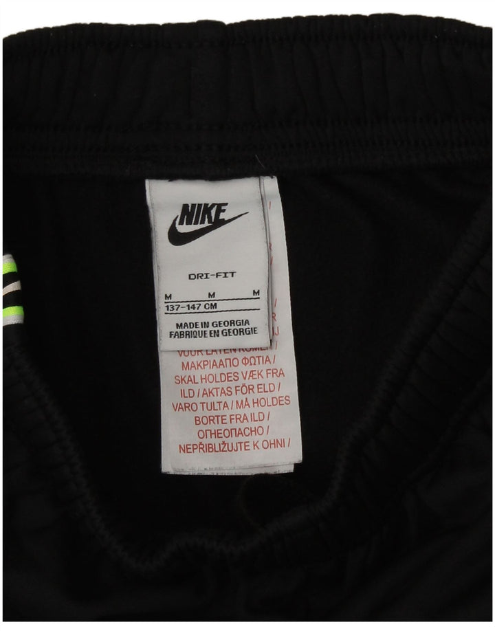 Nike drenge Dri Fit grafiske sportsshorts 10-11 år medium sort polyester