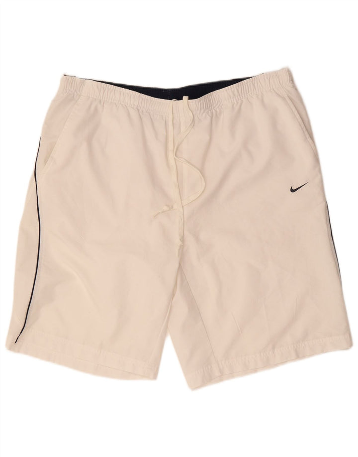 Nike Sportsshorts til mænd, store hvide polyester