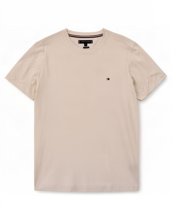 Tommy Hilfiger Mens T-Shirt Top Large White Cotton