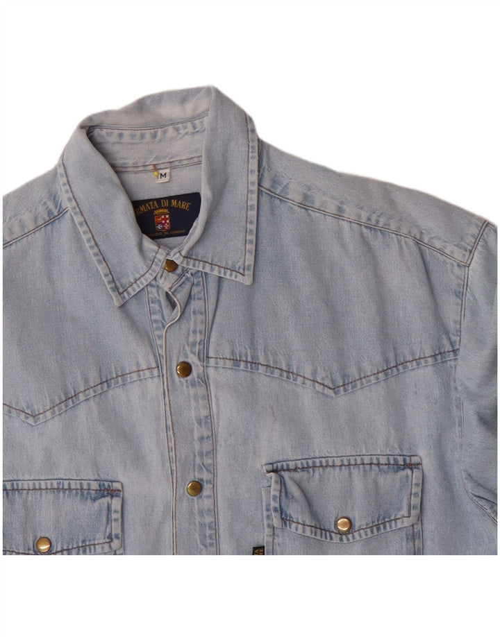 Armata Di Mare Herre Denim Shirt Medium Blue Bomuld