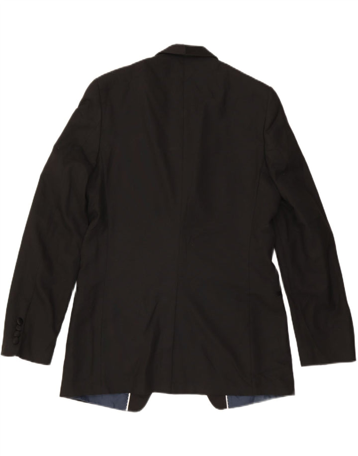 Marks & Spencer Herre 1 knap Slim Fit Blazer Jacket UK 40 Medium Sort