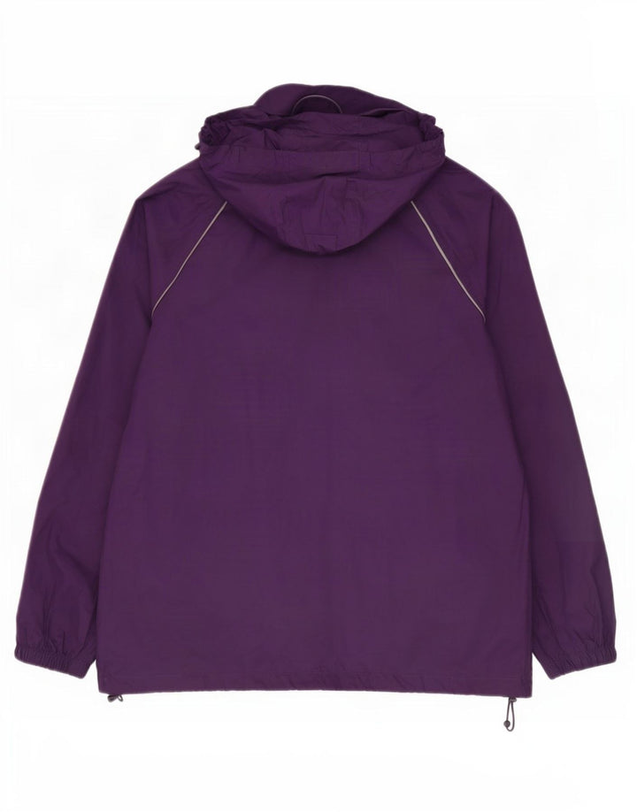 Mountain Warehouse Dame Regnjakke med hætte UK 14 Stor lilla nylon