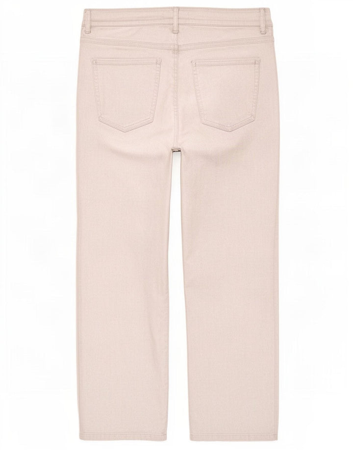 Marks & Spencer Womens Cropped Trousers UK 12 Medium W30 L24 Silver