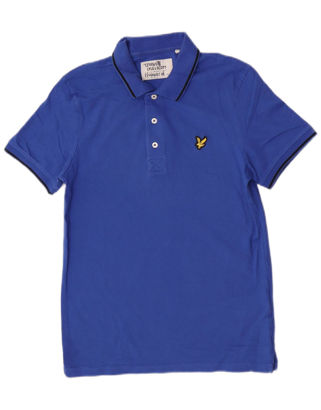 Lyle & Scott herre poloskjorte lille blå bomuld