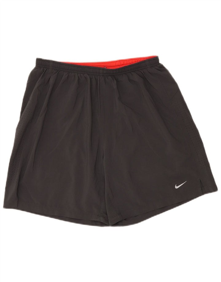 Nike Herre Dri Fit sportsshorts, store sorte polyester