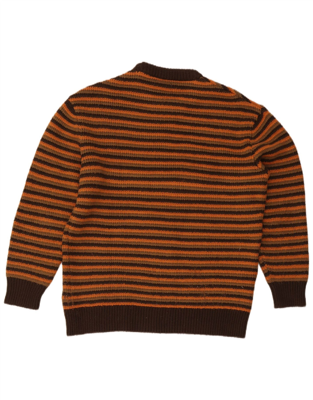 Zara Herre sweater med rund hals XL brun stribet