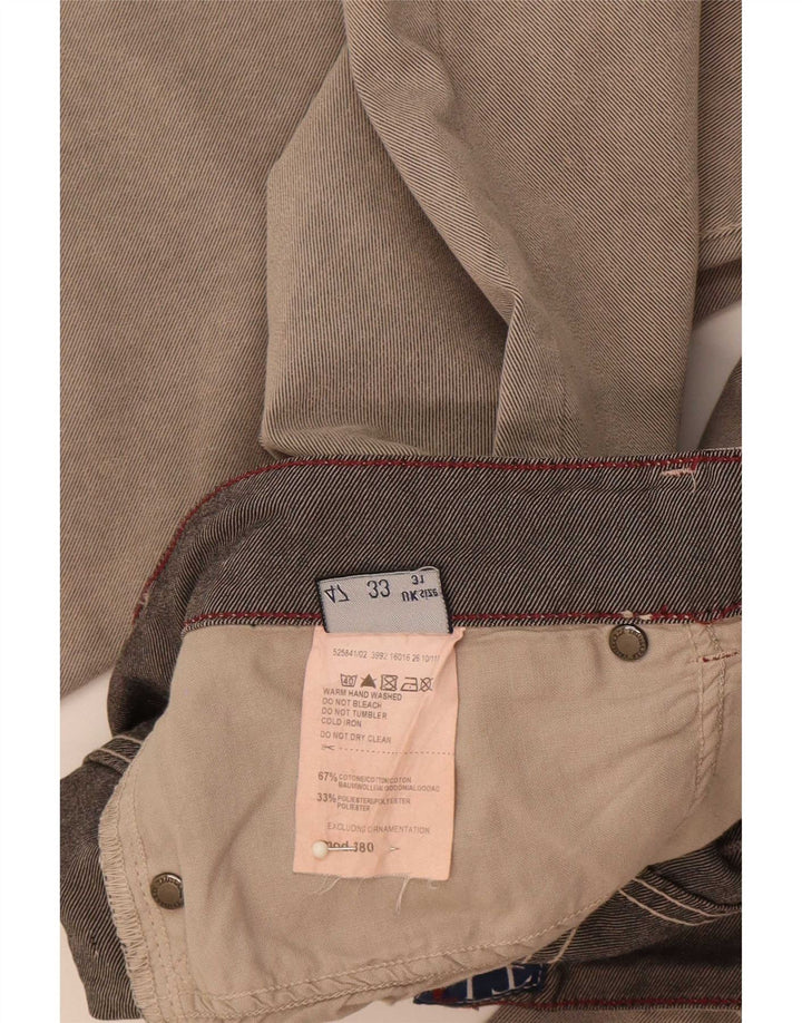Trussardi Straight Jeans til mænd W31 L33 Grå bomuld
