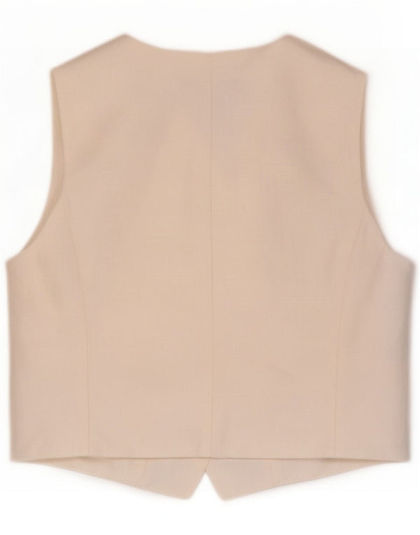 Massimo Dutti Damevest UK 12 Medium Hvid Bomuld