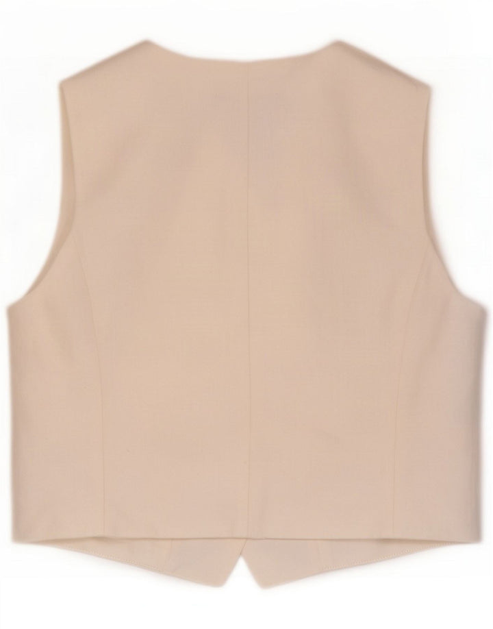 Massimo Dutti Damevest UK 12 Medium Hvid Bomuld