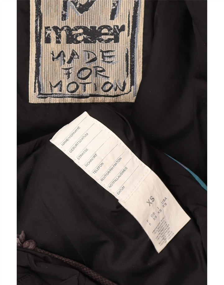 MAIER Herre Oversized Pullover Windbreaker Jacket UK 6 XS Black Floral