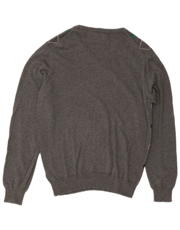 Marks & Spencer Herre Blue Harbor V-hals sweater mellemgrå