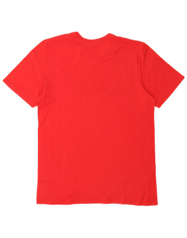 Nike Herre Athletic Cut Grafisk T-Shirt Top Medium Rød