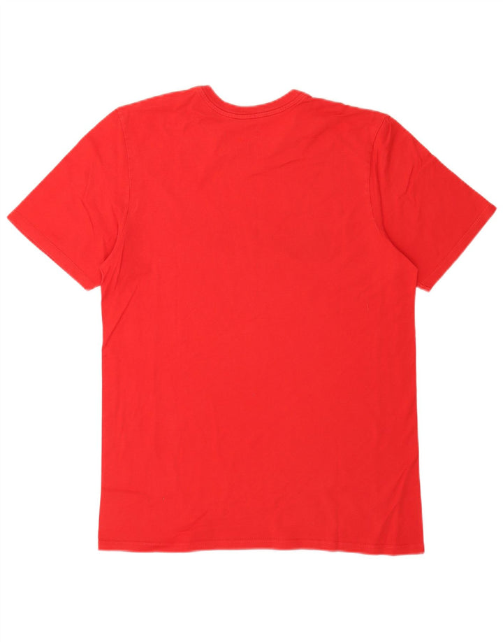 Nike Herre Athletic Cut Grafisk T-Shirt Top Medium Rød