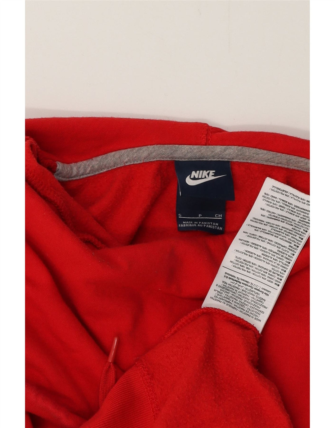 NIKE oversized hættetrøje til kvinder UK 10 Lille rød bomuld
