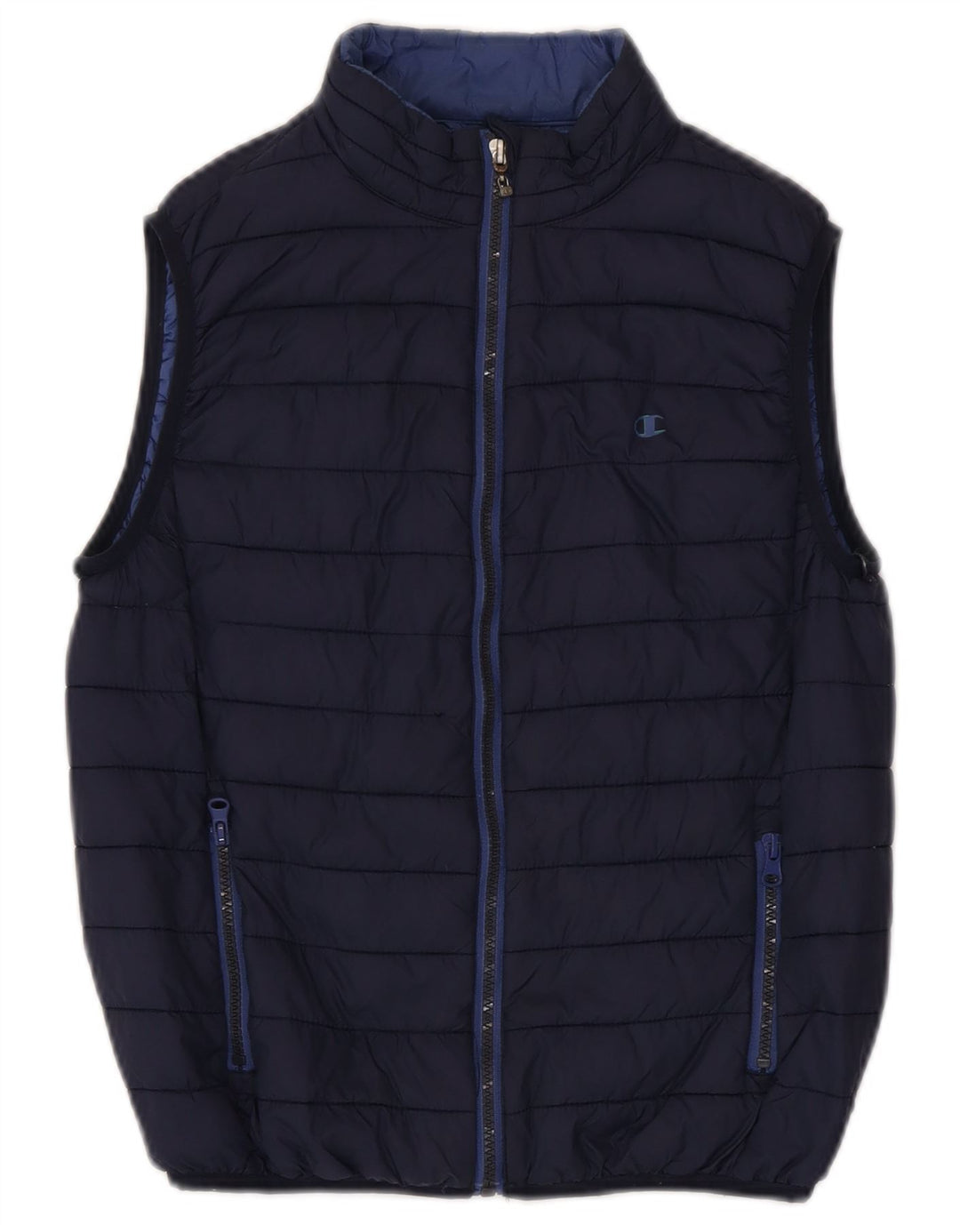 Champion Boys Polstret Gilet 9-10 år Medium Navy Blue Polyamid