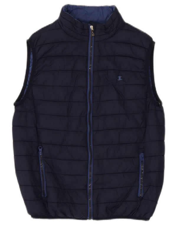 Champion Boys Polstret Gilet 9-10 år Medium Navy Blue Polyamid