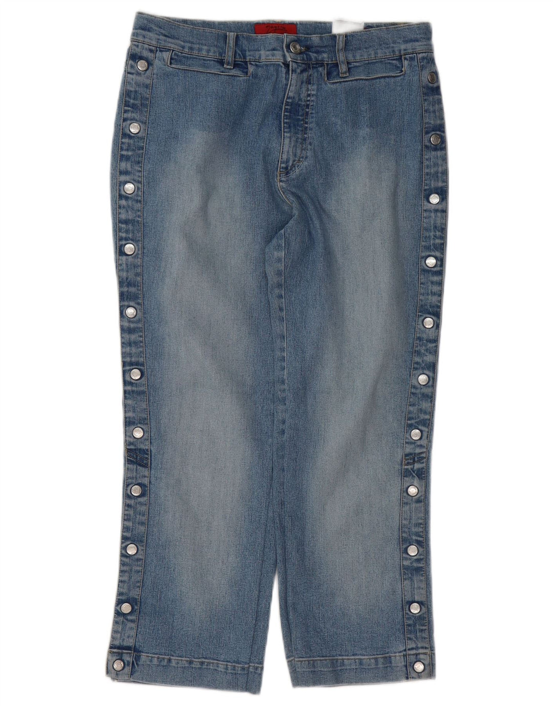 ZAGORA Dame Nelly Straight Cropped Jeans EU 38 Medium W32 L24 Blå