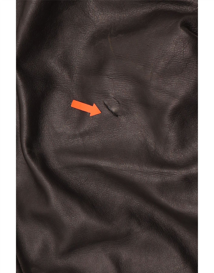 VINTAGE Moto Racerbukser til kvinder IT 44 Medium W30 L27 sort læder