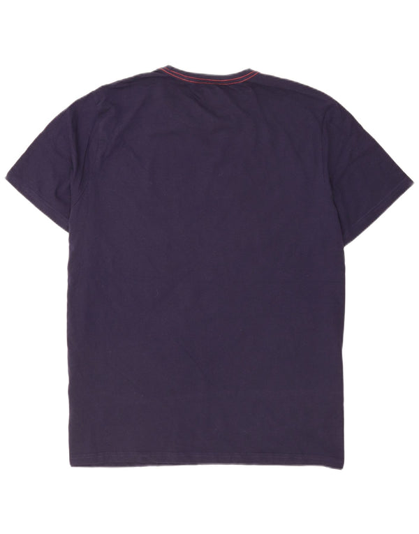 Mountain Warehouse Herre almindelig grafisk T-shirt top 2XL marineblå bomuld