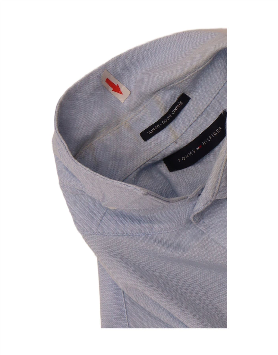 Tommy Hilfiger Herre Slim Fit Skjorte Størrelse 16 1/2 Large Blå