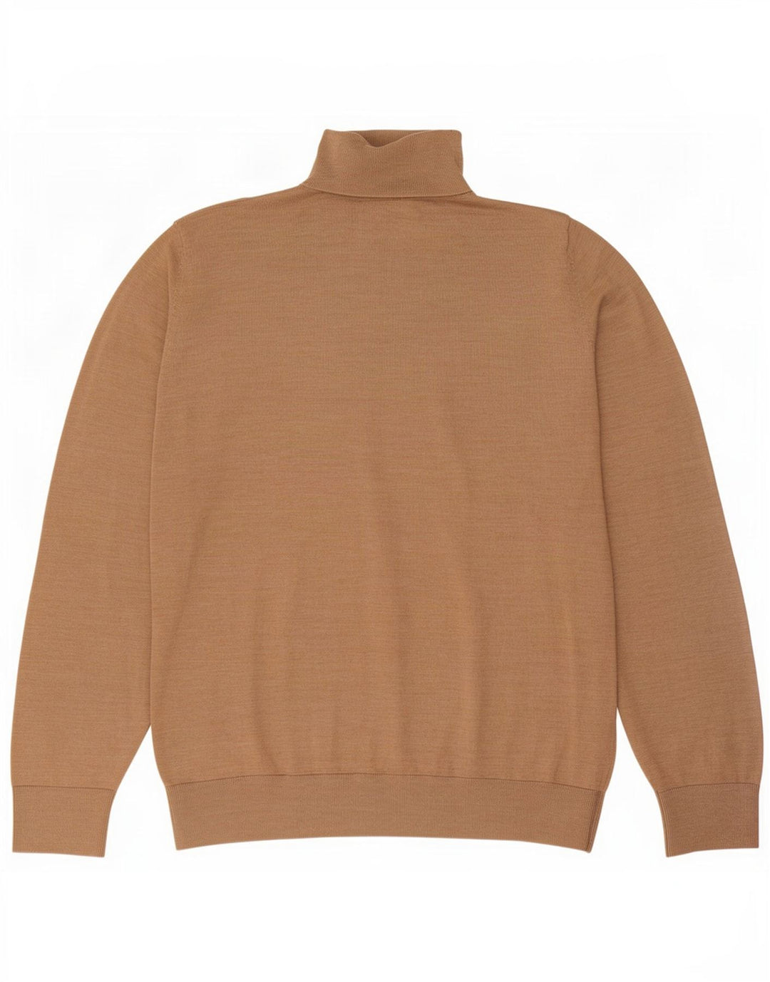 Gap Herre Rullehalstrøje Sweater Stor Beige Flecked Merino Wool
