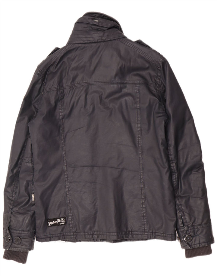 KHUJO Herre Utility Jacket UK 36 Small Navy Blue