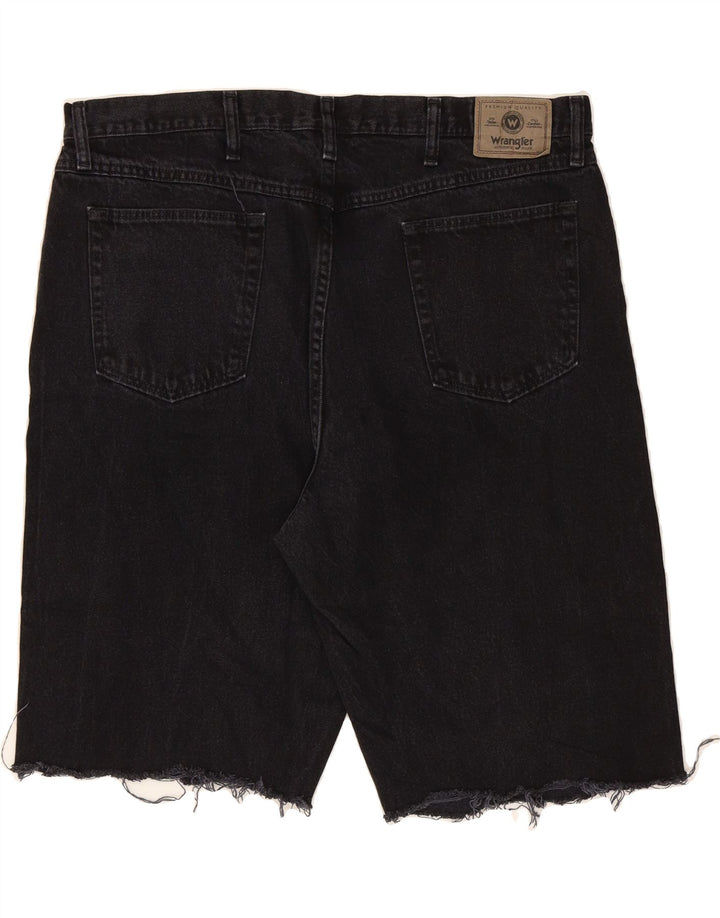 WRANGLER Mens Denim Shorts W42 2XL Black Cotton Vintage Wrangler and Second-Hand Wrangler from Messina Hembry 