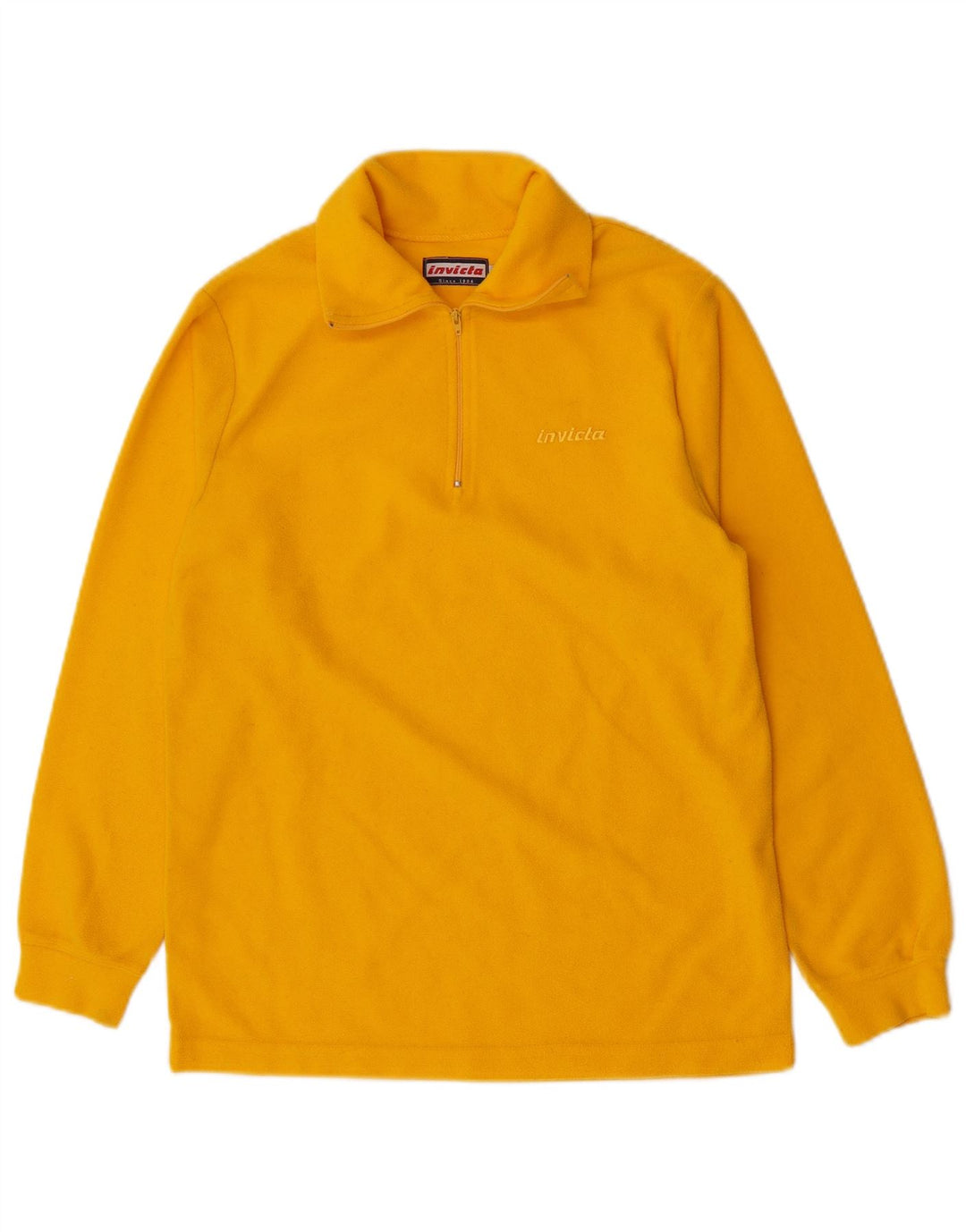 Invicta Fleece Jumper med lynlås til kvinder UK 10 Lille Gul