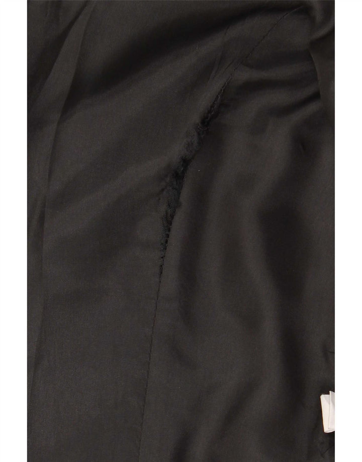 Hobbs Dame 1 Knap Blazer Jacket UK 10 Small Black Linen