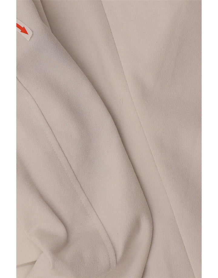 Zara Dame Dobbeltradet Blazer Jacket UK 6 XS Hvid Polyester
