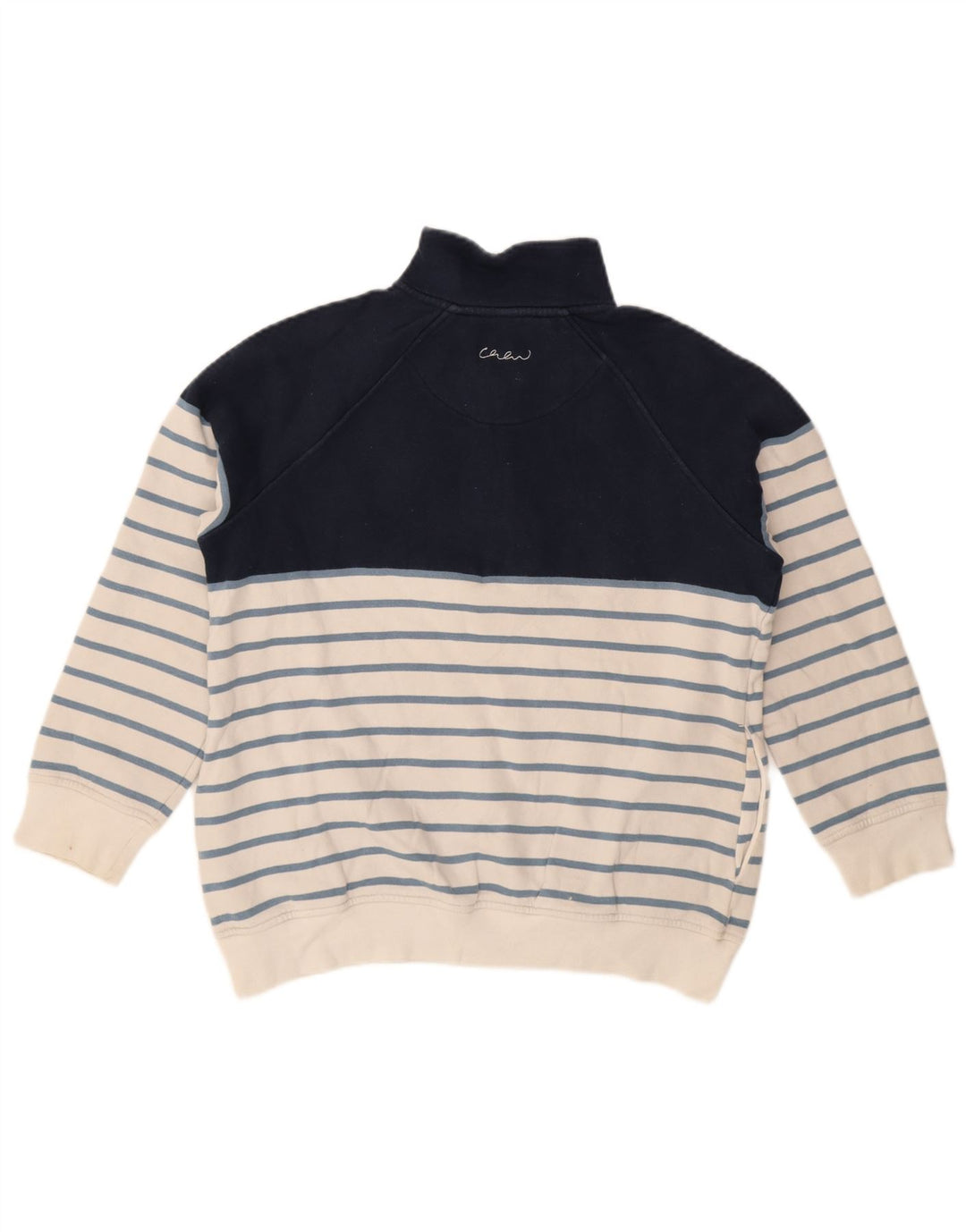 Besætningstøj Dame Sweatshirt Jumper UK 12 Mellem marineblå stribet