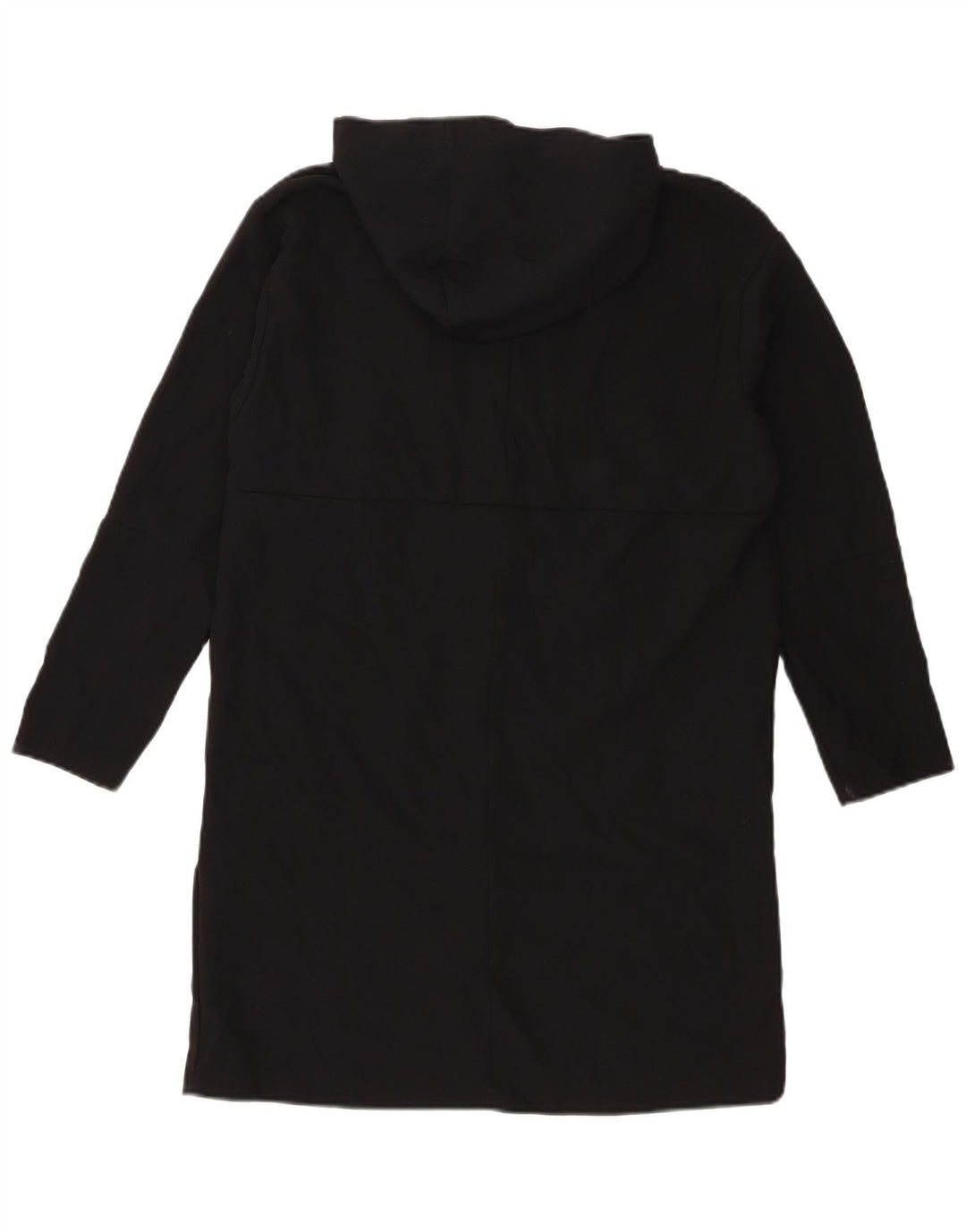 Zara Dame Pullover Hættetrøje Kjole UK 10 Small Black Polyester