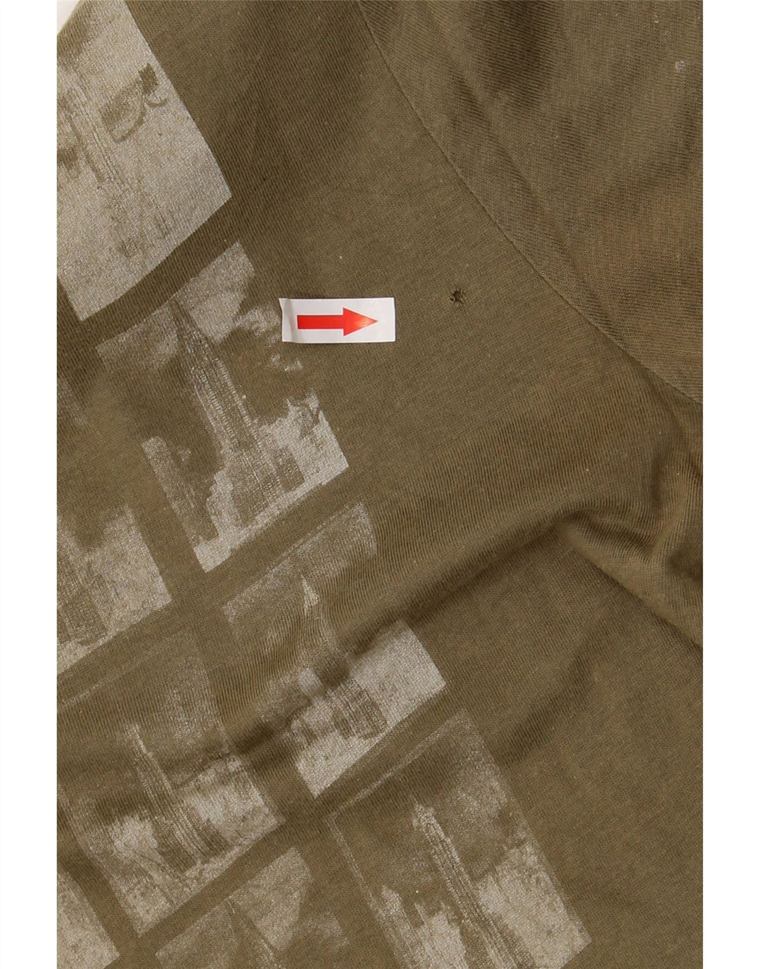 CALVIN KLEIN JEANS Grafisk T-shirt til mænd, medium Khaki Bomuld