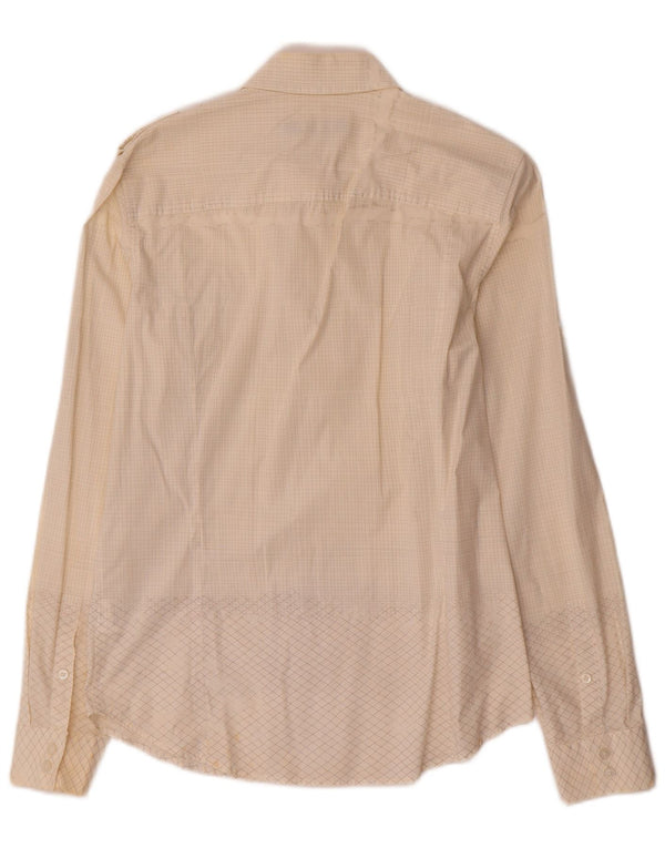 Calvin Klein Jeans Herreskjorte Medium Off White Ternet bomuld