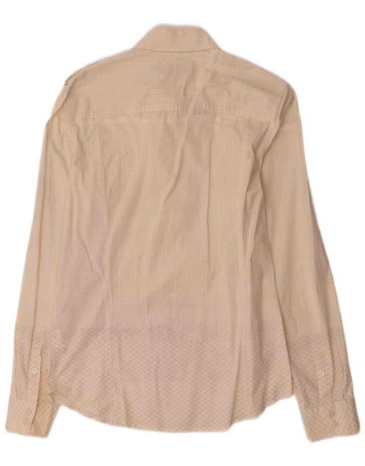 Calvin Klein Jeans Herreskjorte Medium Off White Ternet bomuld